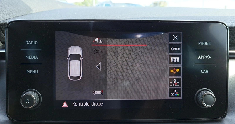 Skoda Scala cena 106000 przebieg: 1, rok produkcji 2023 z Praszka małe 326